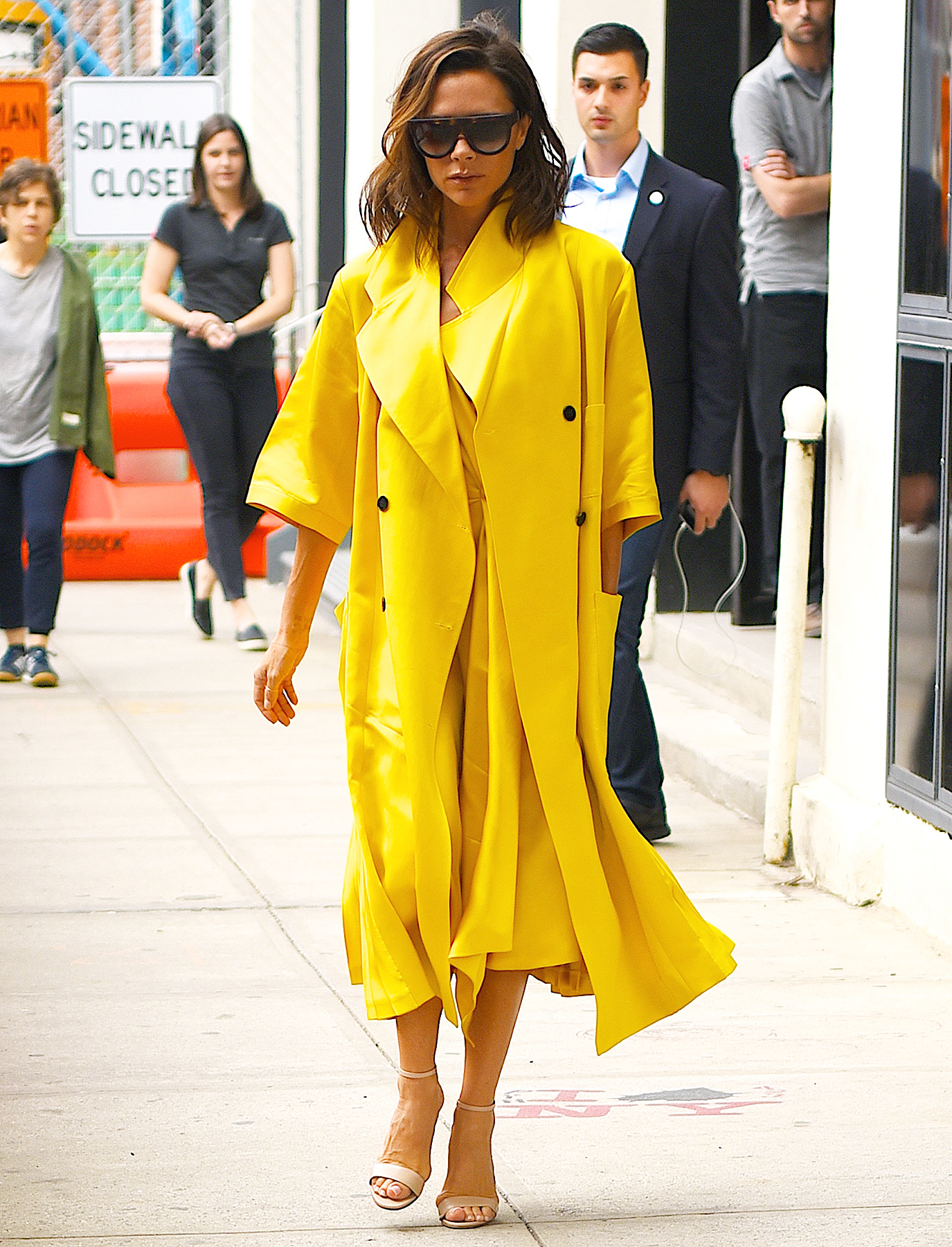 Bright hotsell yellow coat