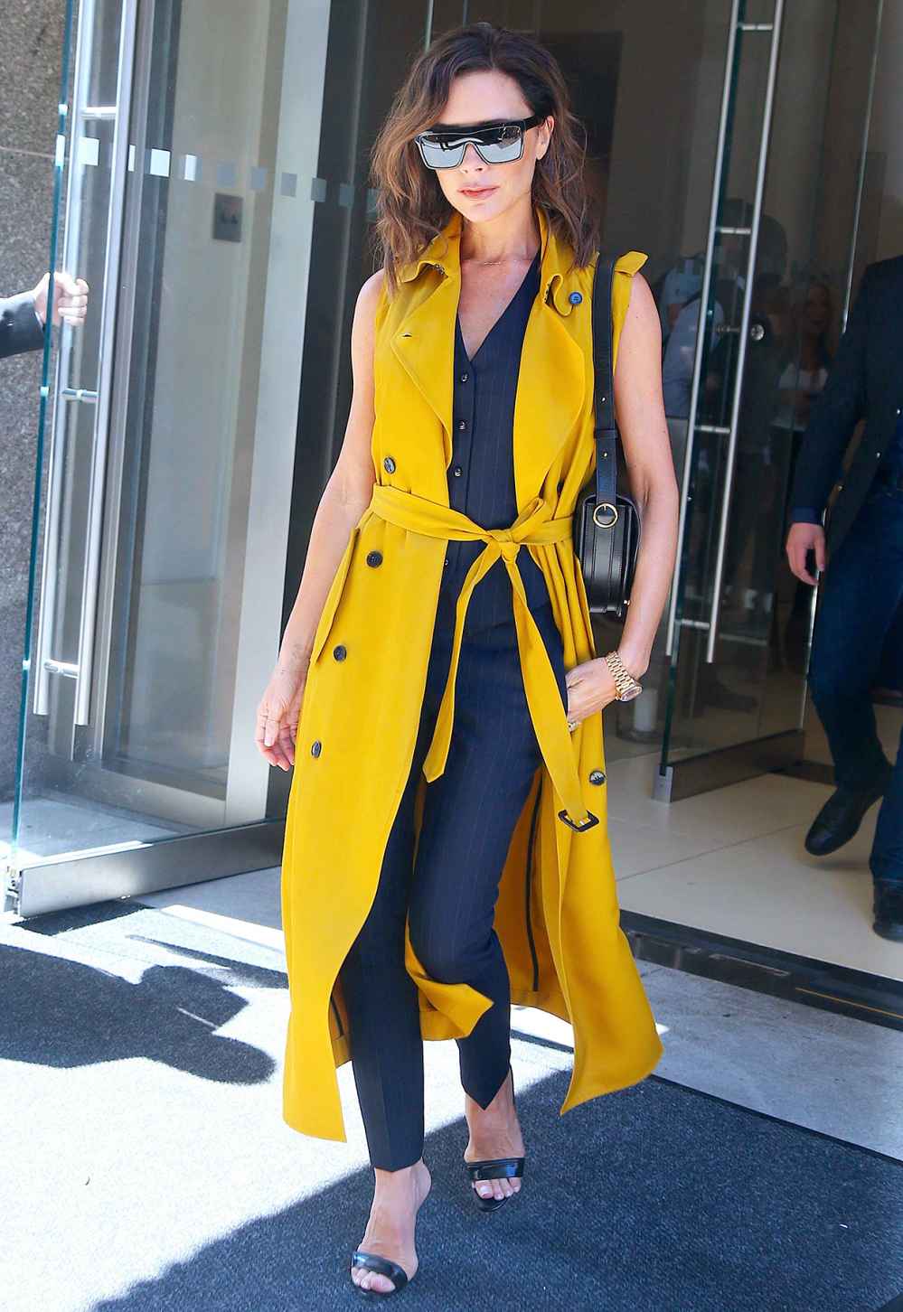 Victoria Beckham's Louis Vuitton Vest Street Style