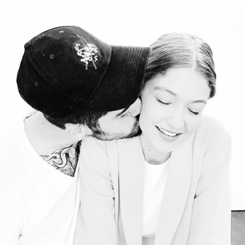 Zayn Malik Kisses Gigi Hadid On Her 22nd Birthday My Everything Us Weekly 